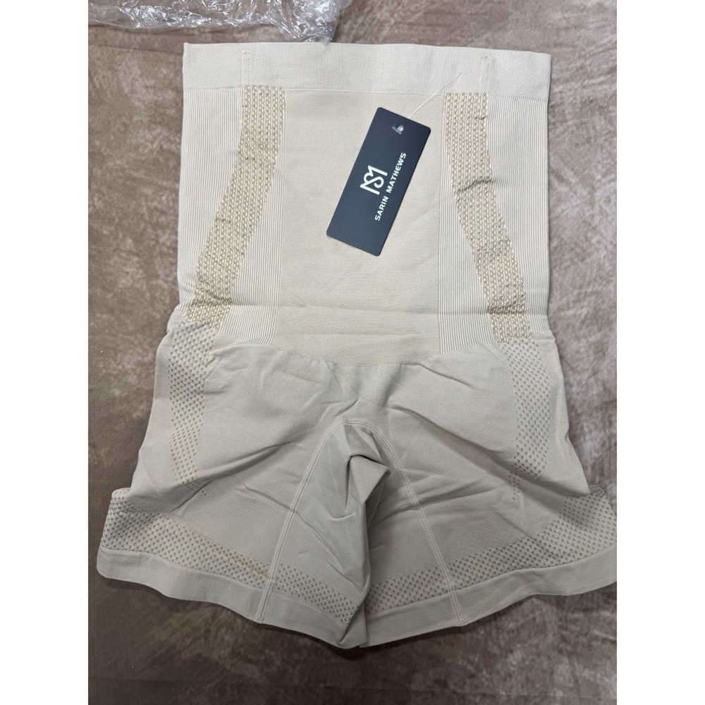 Sarin Mathews Tummy Control Shapewear Shorts Hi Waisted Body Shaper XL-2XL Nude